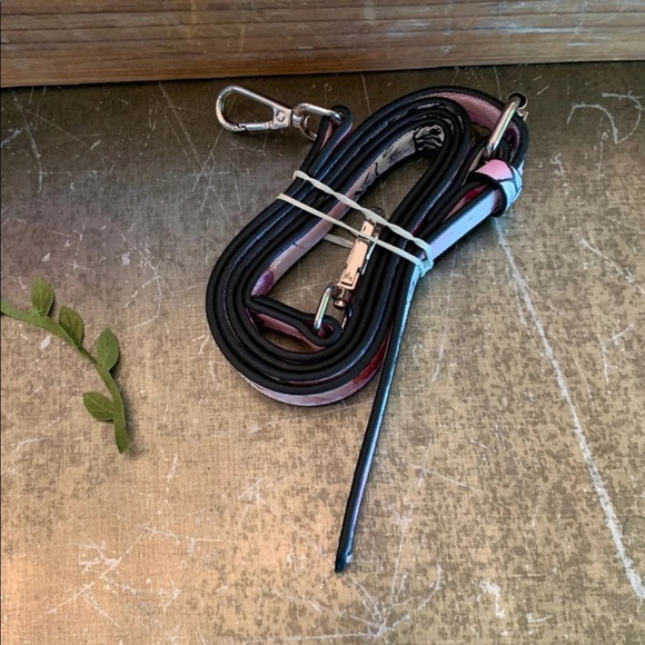 BETSEY JOHNSON PINK/WHITE/BLACK CROSSBODY SATCHEL - Picture 8 of 10